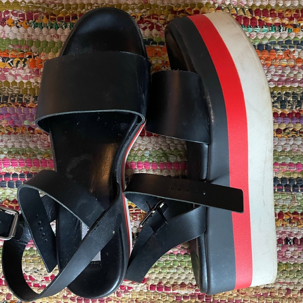 steve madden stripey platforms